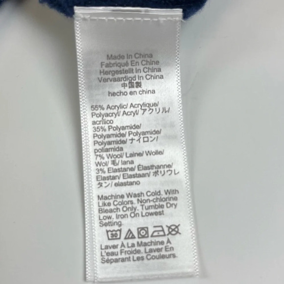 J Crew Sweater Womens Size XS Navy Blue Green Colorblock Zip-up Pullover - Picture 5 of 10